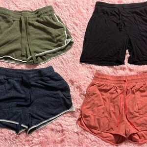 Women's Casual Shorts - Black, Green, Navy, Coral